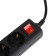 Network filter 5Bites SP4B-230 4S, 4 sockets, 3 m, 10 A, 3x0.75 mm2, with salary, with off., Black