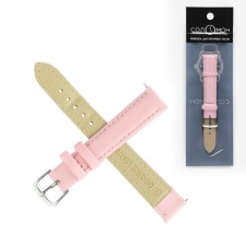 Solomon watch strap, 16 mm, genuine leather, L-20 cm, light pink