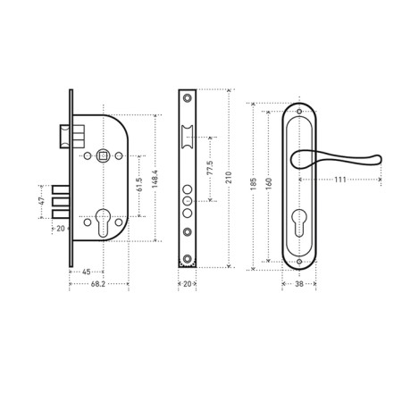 Soldemless "Allur" 132/3-61a (1232) AB, with a pen, small case, color chromium-1