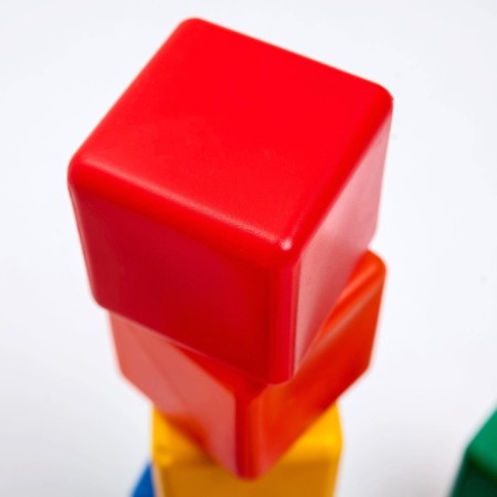 Set of colored cubes, 16 pieces 6 × 6 cm-7