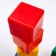 Set of colored cubes, 16 pieces 6 × 6 cm