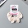 Hair elastic band "Orbit" ornament spots, 10 cm, milk