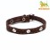 Collar leather single-layer, dimensionless 30 x 1 cm, Osh 19-27 cm, brown