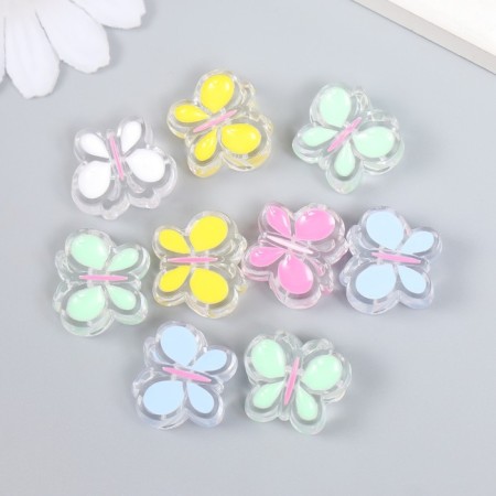 Busina Plastic "Summer Breeze Babochka" Gloss Mix 2x1.8x0.9 cm