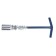 Candle tundra key, with a cardan hinge, 21 x 220 mm