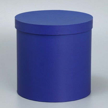 Gift round, packaging, Blue velvet, 15 x 15 cm-1
