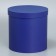 Gift round, packaging, Blue velvet, 15 x 15 cm