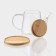 Glass teapot with a bamboo cover and a Bellatenero Bamboo, 600 ml, 19 × 11.3 × 12.2 cm.