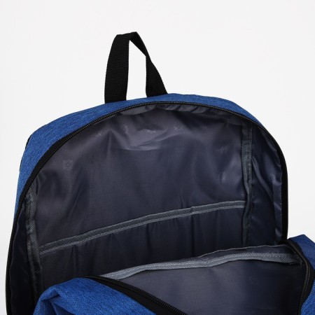 School backpack from lightning textiles, 5 pockets, Fulldorn, Blue/Blue color-5