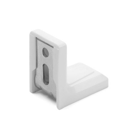 Furniture corner of the tundra, with a decorative lining, 26x26 mm, white-1
