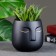 Pot "Mr. Twix" 12x12x12cm, black