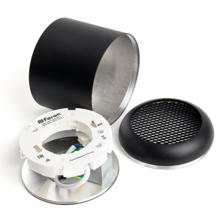 Ceiling light Feron HL365, IP20, GX53, 12 W, 82x82x80 mm, black color is black-2
