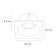 Pointed-built Lamp Helm A2868PL-1wh, GU10, 35 W, 8.5x8.5x4.4 cm, white