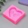 Mold Silicon "Heart - Mile, Moss" 6.4x7 cm