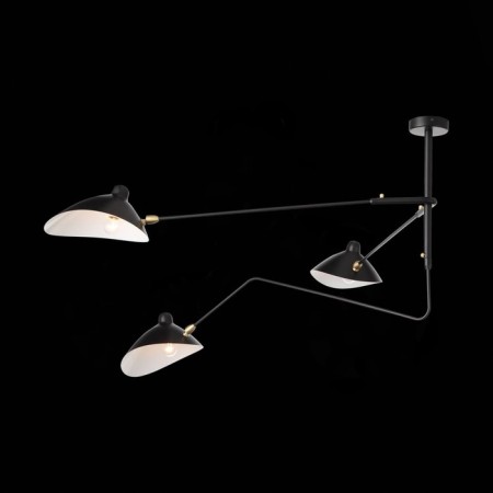 Ceiling Ceiling ST LUCE. SL305.402.03. SPRUZZO. 3x60 watts, E27, 110x110x65 cm, black color-1