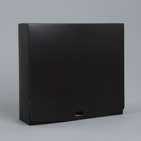 Gift folding box, packaging, “black”, 20 x 18 x 5 cm, without tape-2