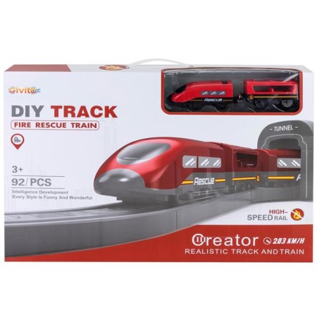 Railway for children "Service Service", 92 items, on batteries with sound-4
