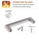 Cappio Square RSC007, aluminum, m/o 128 mm slop
