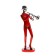Polystone souvenir "Musician with saxophone" Red with silver 29.5x10.5x13.5 cm