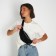 Lightning waist bag, black color