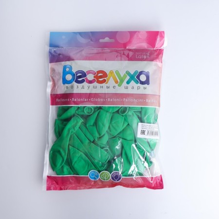 Latex ball 12 ", pastel, set 100 pcs., Green color-2