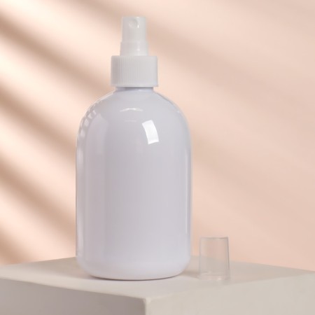 A bottle for storage with a sprayer, 300 ml, white color-1