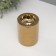 Ceramics candlestick per 1 candle "drops of water" d = 4 cm gold 6.5x6.5x8 cm