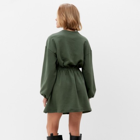 Women's dress Minaku: Casual Collection Khaki Color, Rr. 46-3