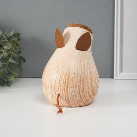 Pig a piggy bank Ceramics "Pig face with a large heel" under a tree 13.3x11.7x16.3 cm-4