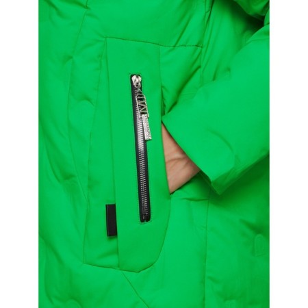 Coat insulated winter female, size 42, green color-11