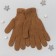 Female gloves from Mongolian wool, red, size 17-19