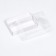Folder confectionery box for 2 eclairs, white, 9x13.5x7cm