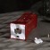 LED figure "Christmas tree in a telephone booth" 5.3 × 12 × 5.3 cm, plastic, batteries AG13x3, glow warm white