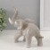 Souvenir Ceramics "Gray Elephant upward" 8x16x16.5 cm