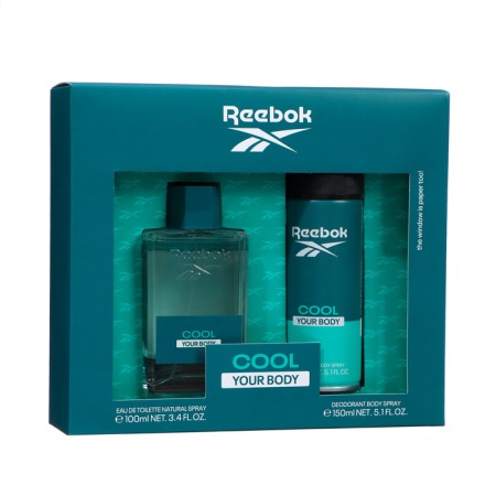 Набор мужской Reebok Cool Your Body: туалетная вода, 100 мл + дезодорант, 150 мл-3