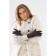Gloves are female, dimensionless, without insulation, brown color