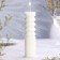 Decorative candle 5.5x21cm, white