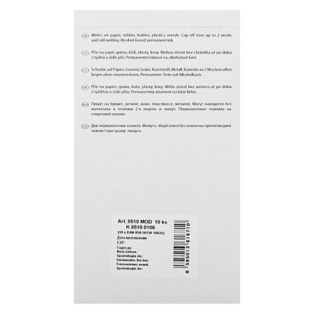 Permanent marker 2.5 mm centropen 8510, blue color (persistent to drying)-2
