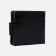 Women's wallet on the button, black color