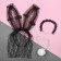Carnival set "I am your bunny", rim-ear, chocker, tail