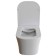 The toilet of the suspended Wave Promo, a duroplast with a microlypt, a beard, white, (l)