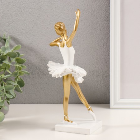 Polystone souvenir "Ballerina in a white pack" 9x7.5x22 cm-2