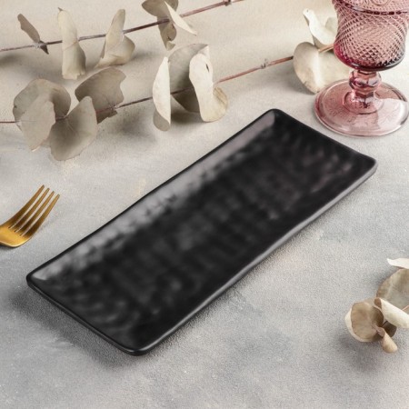 Black East dish, 28.5 × 11 × 1.5 cm, black color-1