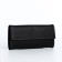 Women's wallet on the button, black color