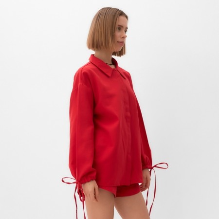 Female set (blouse, shorts) minku: Casual Collection Red color, rr 46-4