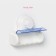 Holder for dental brushes on a vacuum suction cup “White Collection”