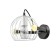 Bra Pasquale, 1x60W E27, black color, gold