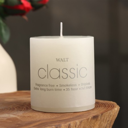 Candle-cylinder aromatic "jasmine", 7x7.5 cm-2