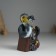 Piglite Polystone "The Snake Dark Snow at the safe" 8.3x5.3x11.2 cm