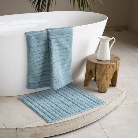 A set of bathtub rugs "Aurora", size 50x60 cm, 60x100 cm, green color